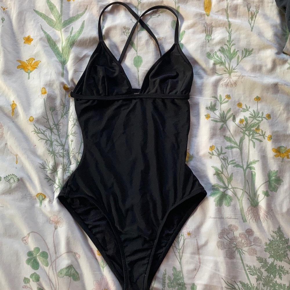 Black rip curl one piece